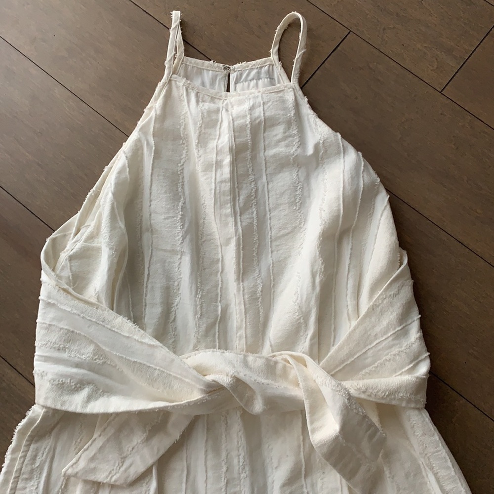 Anthropologie Theo Textured Romper XS White Like New Worn 2 Times - Picture 3 of 7